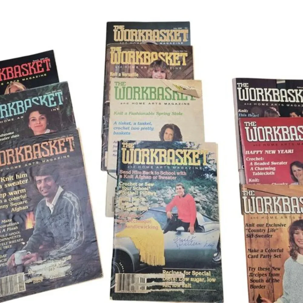 Lot of 15 VTG Workbasket 1970-80s Home Arts‎ Crafts DIY Periodicals